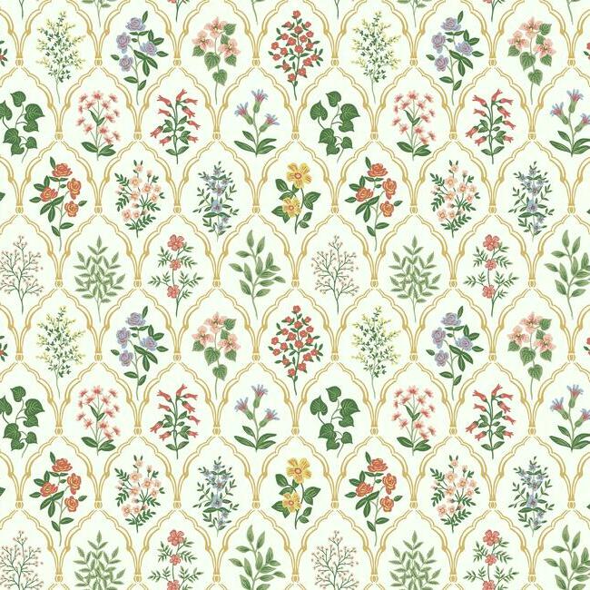 Hawthorne Wallpaper Wallpaper Rifle Paper Co. Double Roll Rose Multi 