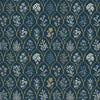 Hawthorne Wallpaper Wallpaper Rifle Paper Co. Double Roll Navy & Gold 