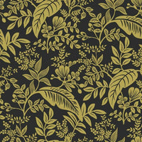 Canopy Wallpaper Wallpaper Rifle Paper Co. Double Roll Gold & Black 