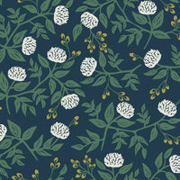 Peonies Wallpaper Wallpaper Rifle Paper Co. Double Roll Navy 