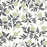 Peonies Wallpaper Wallpaper Rifle Paper Co. Double Roll White & Black 