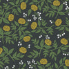 Peonies Wallpaper Wallpaper Rifle Paper Co. Double Roll Black & Gold 