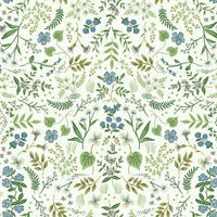 Wildwood Wallpaper Wallpaper Rifle Paper Co. Double Roll Blue & Green 