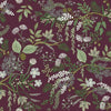 Juniper Forest Wallpaper Wallpaper Rifle Paper Co. Double Roll Burgundy 