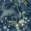 Peacock Wallpaper Wallpaper Rifle Paper Co. Double Roll Navy 