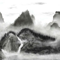 Majestic Mountains Wall Mural Wall Mural York Each Black 