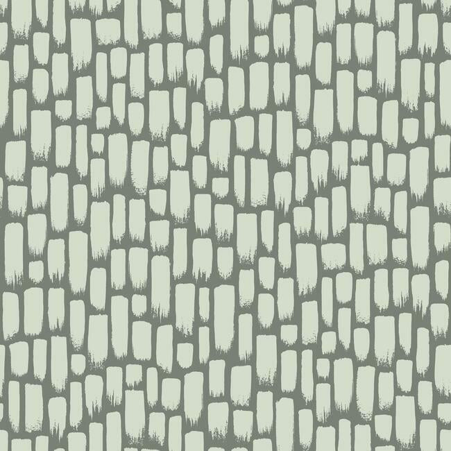 Sumi-E Wallpaper Wallpaper York Double Roll Silver/Charcoal 