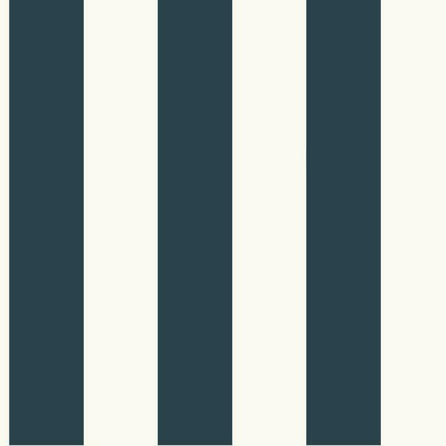 Awning Stripe Wallpaper Wallpaper York Double Roll Navy 