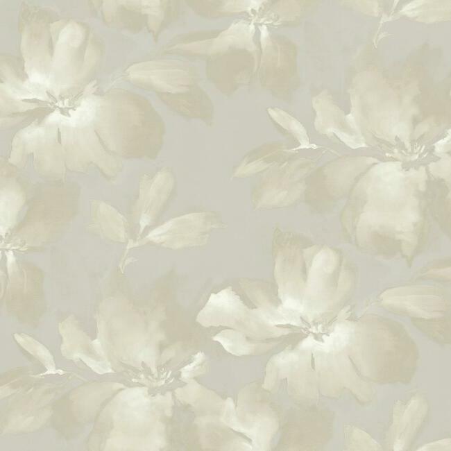 Midnight Blooms Wallpaper Wallpaper Candice Olson Double Roll Neutral 