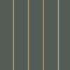 Social Club Stripe Wallpaper Wallpaper York Double Roll Pine/Brown Mustard 