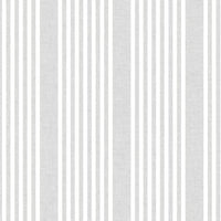 French Linen Stripe Wallpaper Wallpaper York Double Roll Arctic Grey 