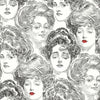 Pucker Up Buttercup Wallpaper Wallpaper York Double Roll Black/Red 