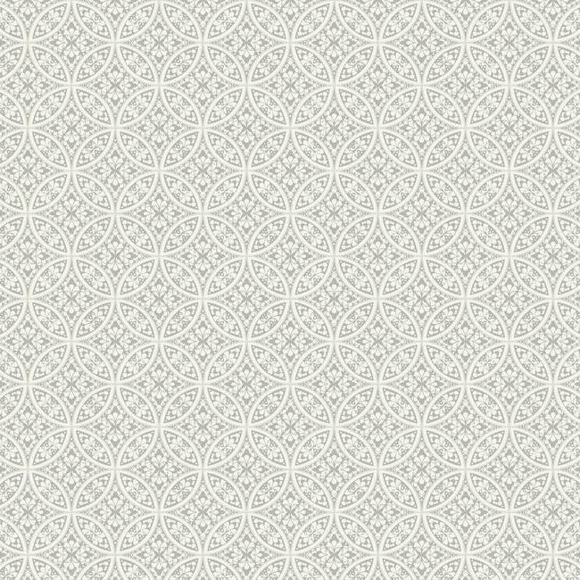 Lacey Circle Geo Wallpaper Wallpaper York Double Roll Grey 