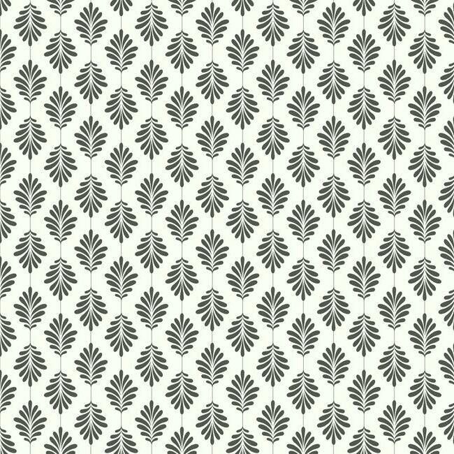 Leaflet Wallpaper Wallpaper York Double Roll Black & White 