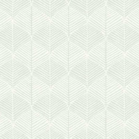 Palm Thatch Wallpaper Wallpaper York Double Roll White/Grey 