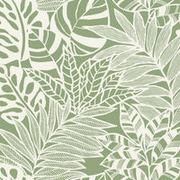 Jungle Leaves Wallpaper Wallpaper York Double Roll Green 