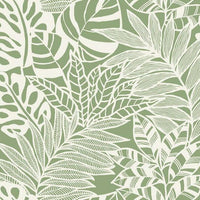 Jungle Leaves Wallpaper Wallpaper York Double Roll Green 