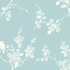 Imperial Blossoms Branch Wallpaper Wallpaper York Double Roll Robin'S Egg 
