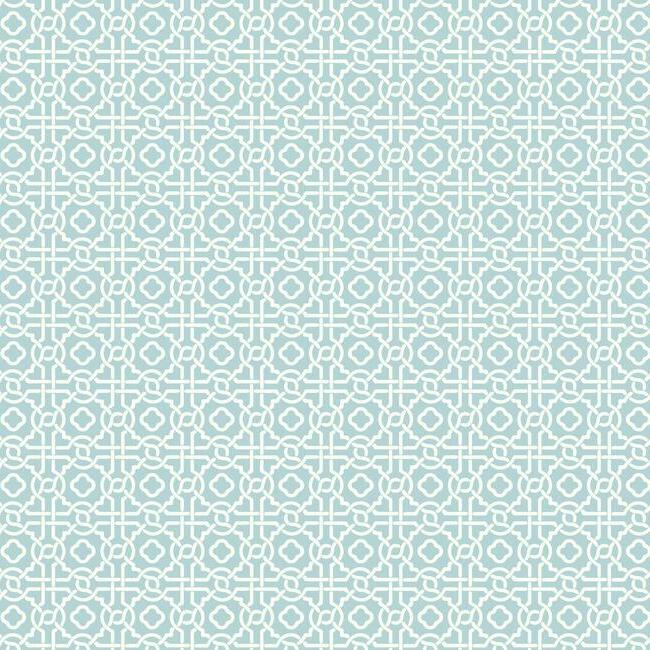 Pergola Lattice Wallpaper Wallpaper York Double Roll Robin's Egg 