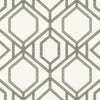 Sawgrass Trellis Wallpaper Wallpaper York Double Roll White/Taupe 