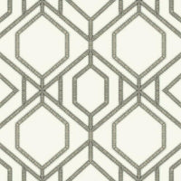 Sawgrass Trellis Wallpaper Wallpaper York Double Roll White/Taupe 