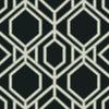 Sawgrass Trellis Wallpaper Wallpaper York Double Roll Black/White 