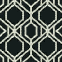 Sawgrass Trellis Wallpaper Wallpaper York Double Roll Black/White 