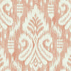 Hawthorne Ikat Wallpaper Wallpaper York Double Roll Coral 