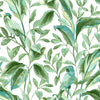 Tropical Love Birds Wallpaper Wallpaper York Double Roll White/Aqua 