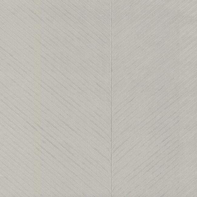 Palm Chevron Wallpaper Wallpaper York Double Roll Grey/Silver 