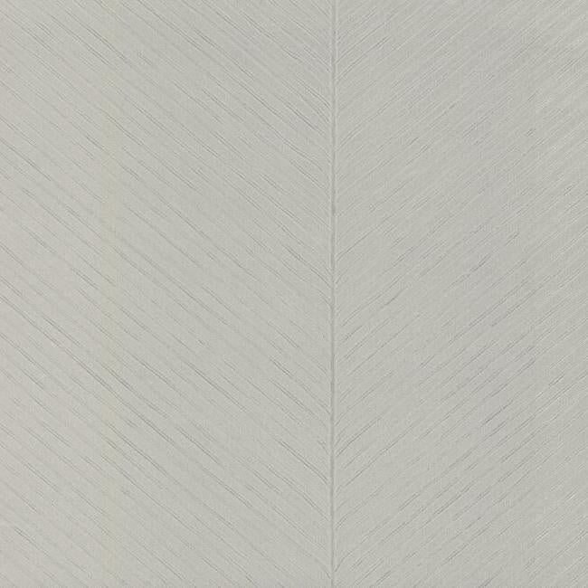 Palm Chevron Wallpaper Wallpaper York Double Roll Grey/Silver 