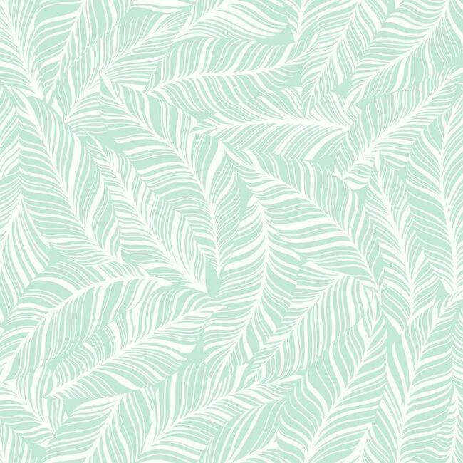Rainforest Canopy Wallpaper Wallpaper York Double Roll Aqua 
