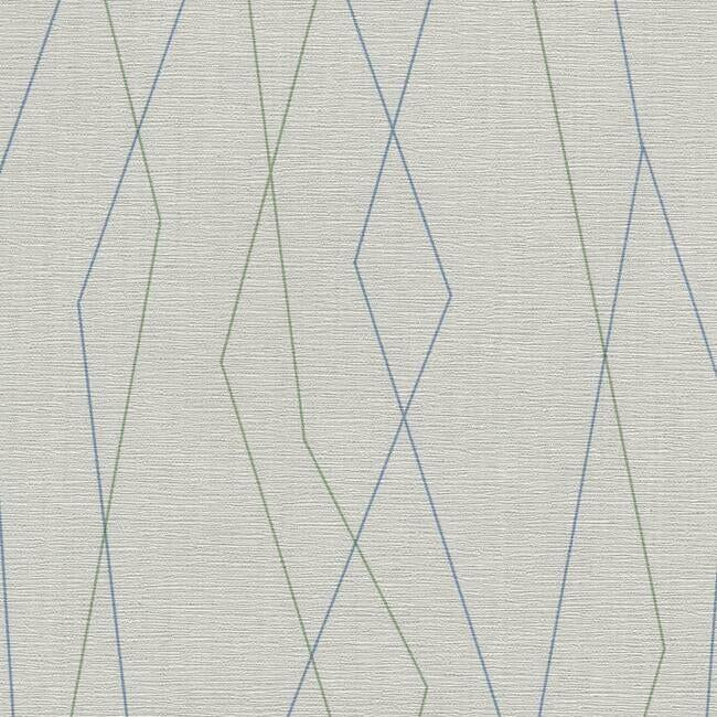 Diamond Fracture High Performance Wallpaper High Performance Wallpaper York Yard Blue-Green Beams 