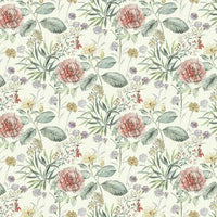 Midsummer Floral Wallpaper Wallpaper York Double Roll Coral 