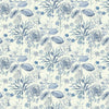 Midsummer Floral Wallpaper Wallpaper York Double Roll Blue 