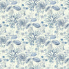 Midsummer Floral Wallpaper Wallpaper York Double Roll Blue 