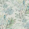 Handpainted Songbird Wallpaper Wallpaper York Double Roll Turquiose 