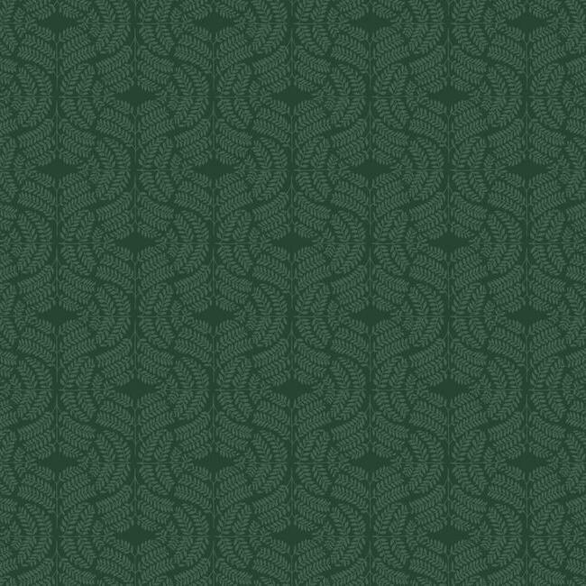 Fern Tile Wallpaper Wallpaper York Double Roll Dark Green 