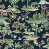 Kingswood Wallpaper Wallpaper York Double Roll Navy/Scarlet 