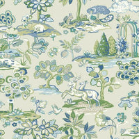 Kingswood Wallpaper Wallpaper York Double Roll Blue/Green 