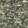 Kingswood Wallpaper Wallpaper York Double Roll Charcoal 