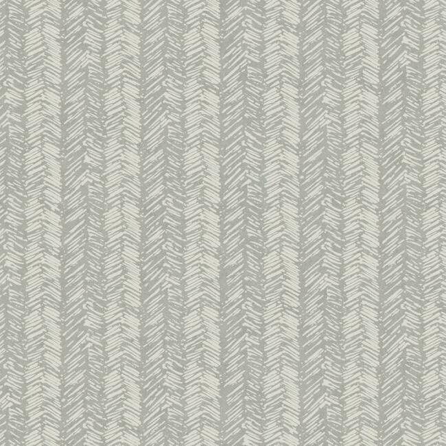 Fractured Herringbone Wallpaper Wallpaper York Double Roll Grey 