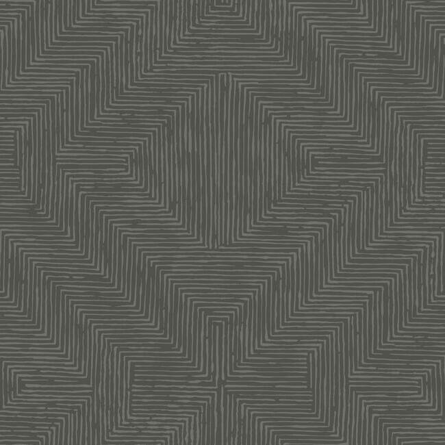 Diamond Channel Wallpaper Wallpaper York Double Roll Charcoal 