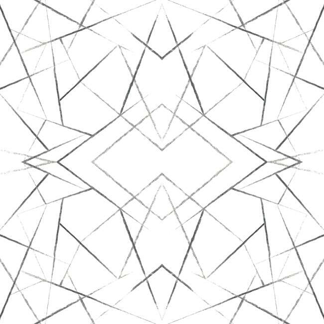 Geo Diamond Wallpaper Wallpaper York Double Roll Black 