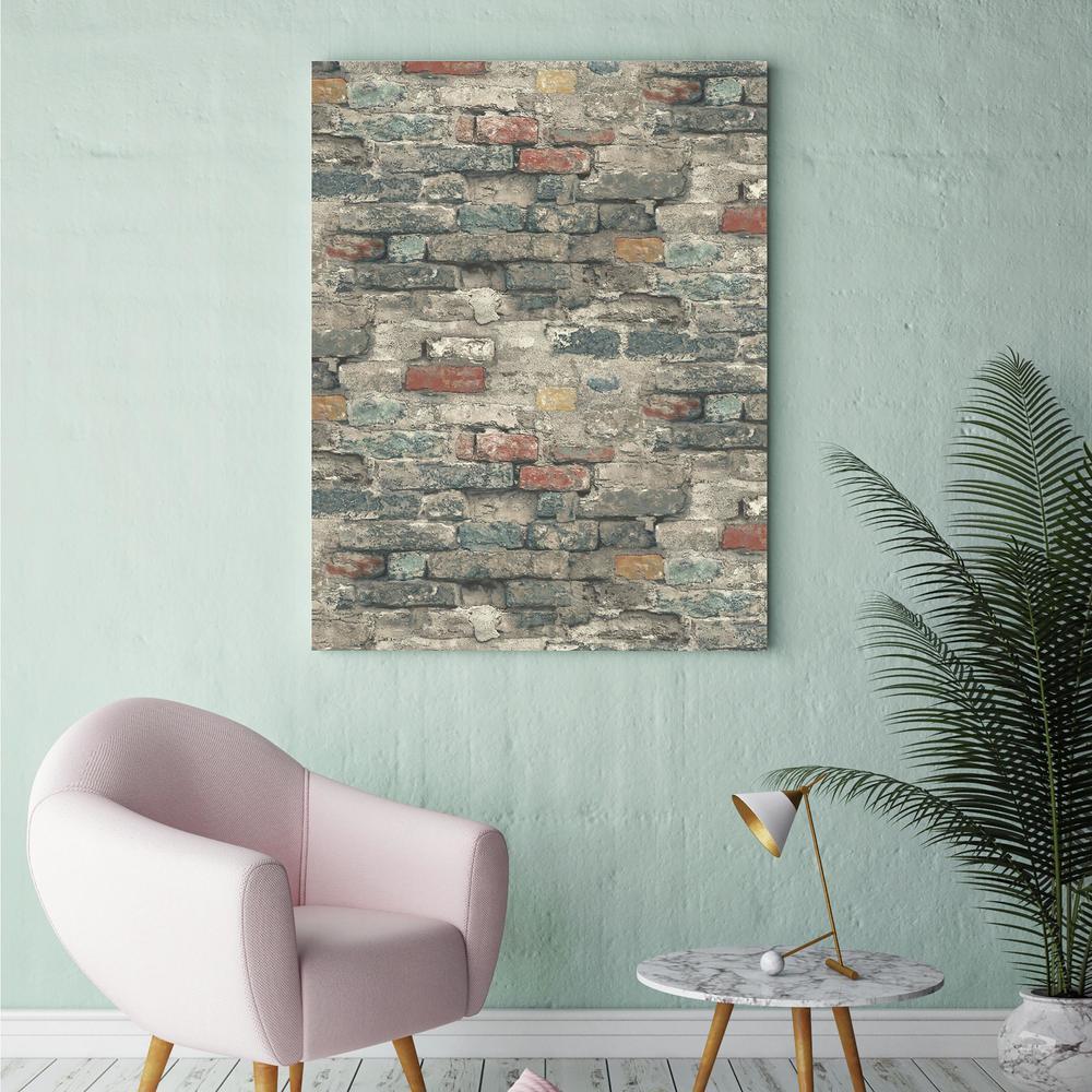 Brick Alley Peel & Stick Wallpaper Peel and Stick Wallpaper RoomMates   