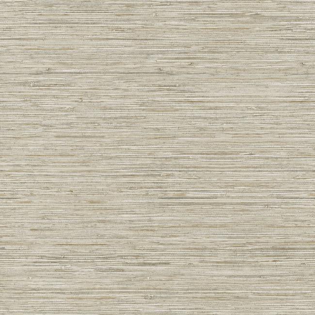 Horizontal Faux Grasscloth Wallpaper Wallpaper Ashford House Double Roll Mushroom/Rust 
