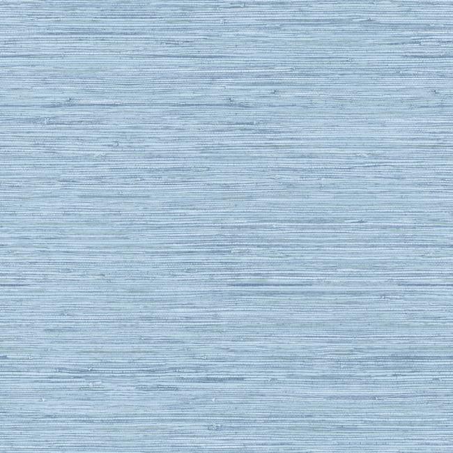 Horizontal Faux Grasscloth Wallpaper Wallpaper Ashford House Double Roll Water Blue 
