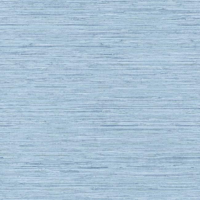Horizontal Faux Grasscloth Wallpaper Wallpaper Ashford House Double Roll Water Blue 