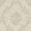 Acanthus Fan Wallpaper Wallpaper Antonina Vella Double Roll Silver On Gray 