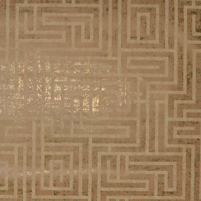 A-Maze Wallpaper Wallpaper York Double Roll Natural Cork 